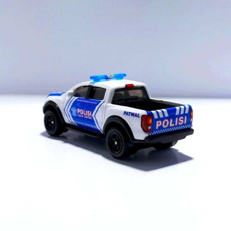 DIECAST HOTWHEELS FORD RANGER RAPTOR CUSTOM MOBIL POLISI INDONESIA