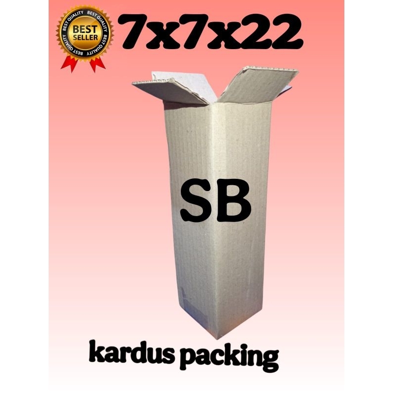 

kardus packing UK 7x7x22 kardus kecil