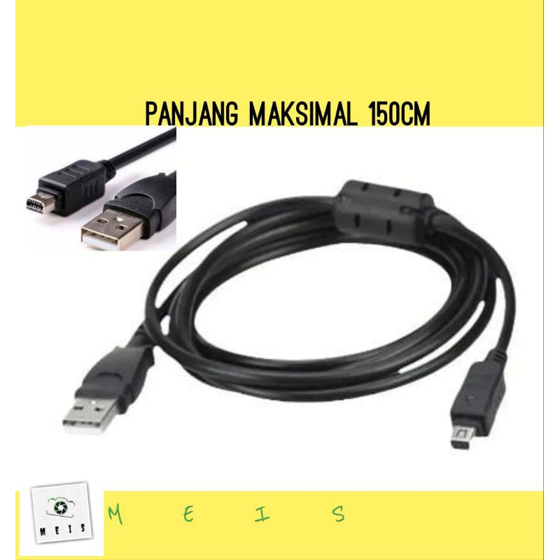 Kabel Charger USB Olympus Stylus MJU 500 600 700 710 800 810 - Kabel Plug 12Pin