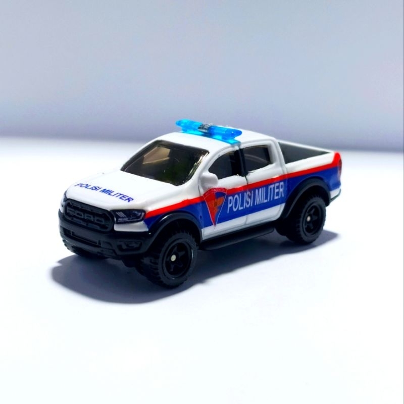 DIECAST SKALA 1/64 HOTWHEELS FORD RANGER RAPTOR CUSTOM POLISI MILITER ANGKATAN UDARA SCALE 1:64 HOT 