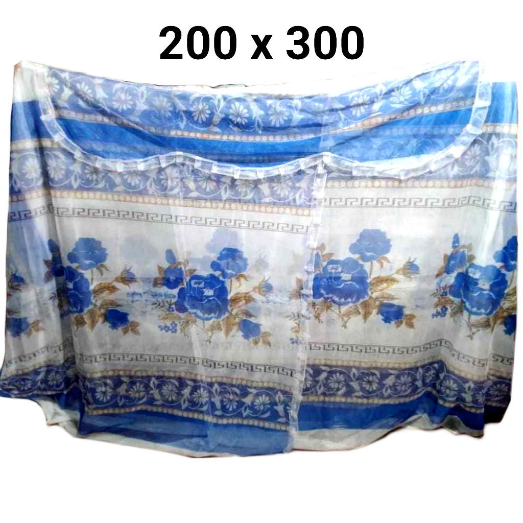 SNOOF - KELAMBU SB MOTIF BUNGA TEBAL UKURAN 200x300 JUMBO KUAT ANTI NYAMUK