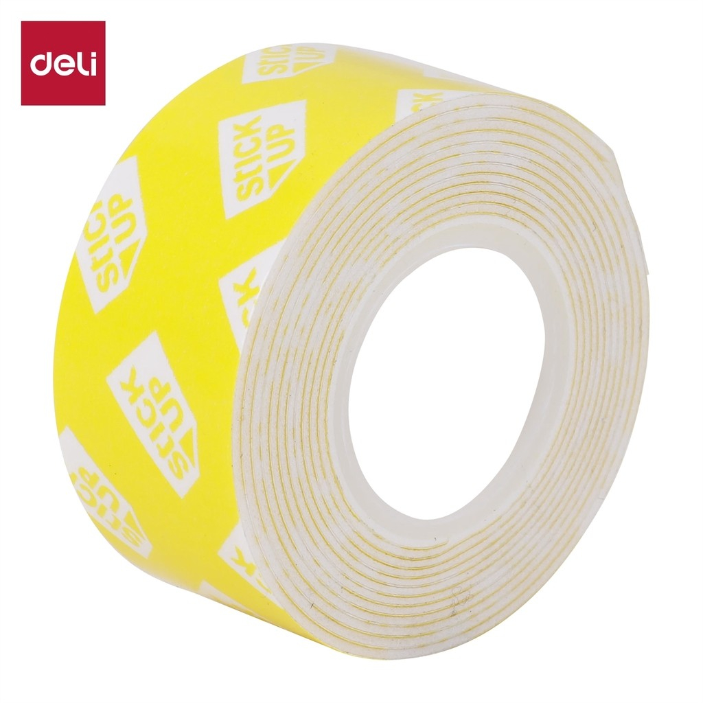 

Deli Double Tape Mounting Tape Putih 1 Roll EA35011 EA35113 EA35201-Transparan