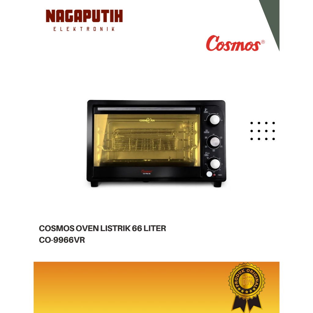 Cosmos Oven Jumbo 66 Liter CO-9966VRL GARANSI
