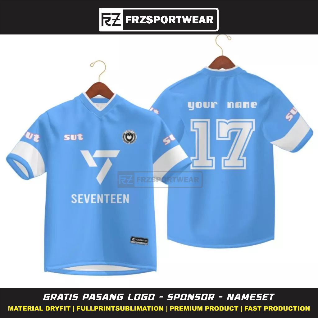 JERSEY SEASON SEVENTEEN KOREA GRATIS NAMA DAN NOMOR PUNGGUNG / Jersey Seventeen