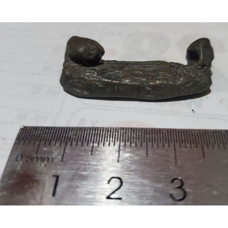 1 bj media barter perunggu sangat kuno & langka temuan sungai untuk koleksi perhiasan pajangan