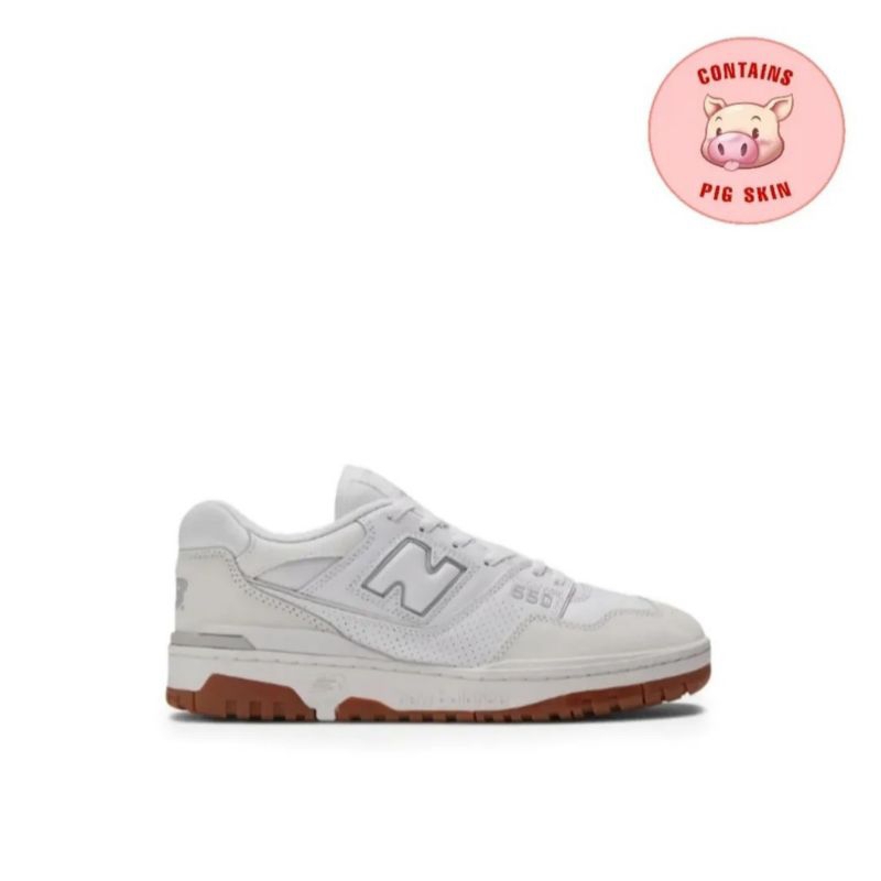 NB 550 Men's Sneaker's Shoes - White Gum (𝗣𝗜𝗚 𝗦𝗞𝗜𝗡)