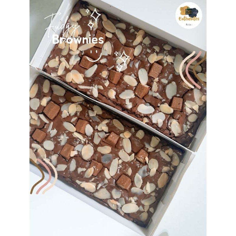 

Eatenbites - Fudgybrownies Richchoco | Almond Chocolate | 20x10 cm