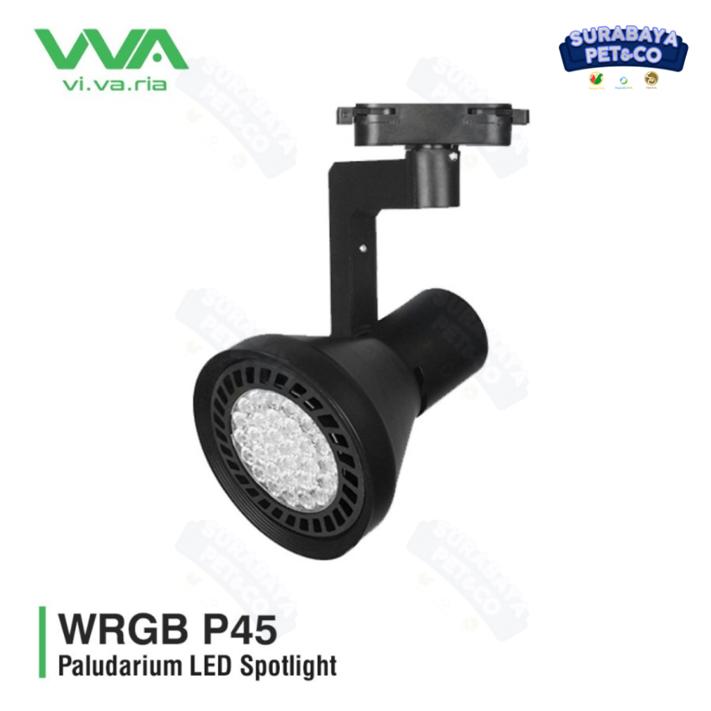 Vivaria P45 WRGB Lampu Paludarium 45W + Fitting Full Spectrum LED Premium Aquascape Vivarium - Surab