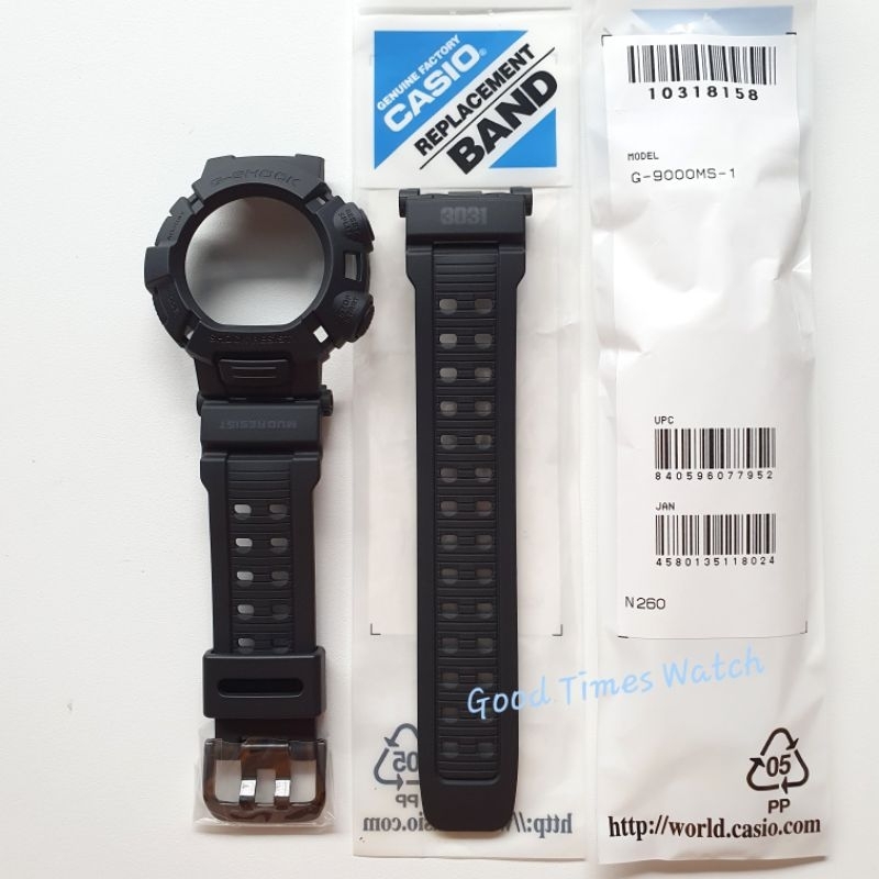 PAKET BEZEL STRAP G-SHOCK G-9000MS-1 G 9000MS G 9000 CASIO ORIGINAL