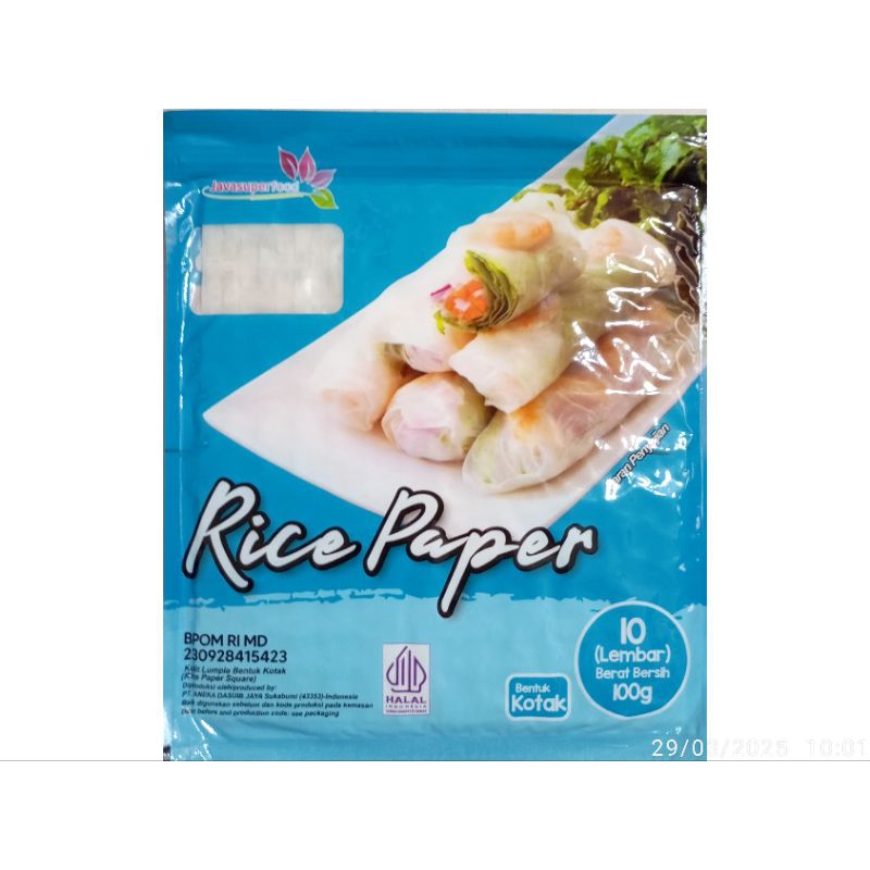 

Rice paper dari javasuperfood bentuk bulat dan kotak 10L