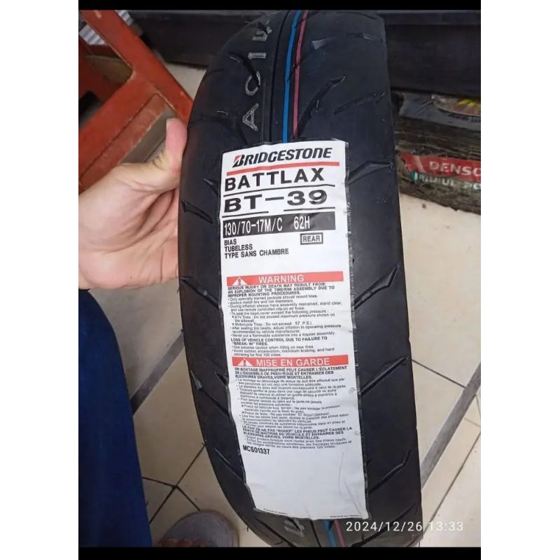 Ban battlax Bridgestone ukuran 130/70 ring 17