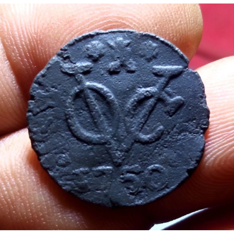Koin VOC 1 Duit Zeeland 1750