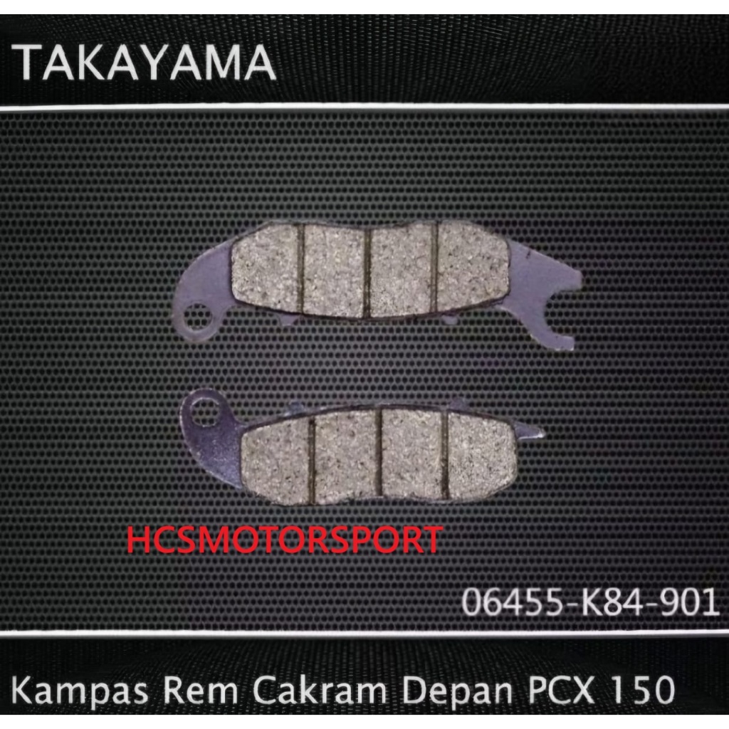 DISC PAD KAMPAS REM CAKRAM DEPAN PCX 150 TAKAYAMA ORI
