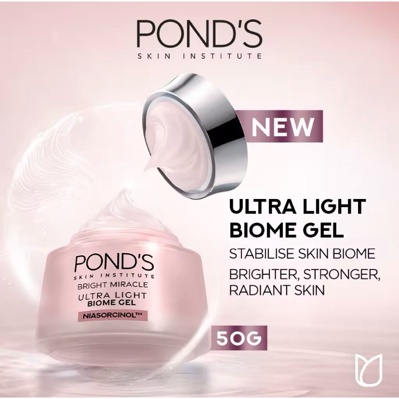 PONDS Ultra Light Biome Brightening Moisturizer Gel 50gr