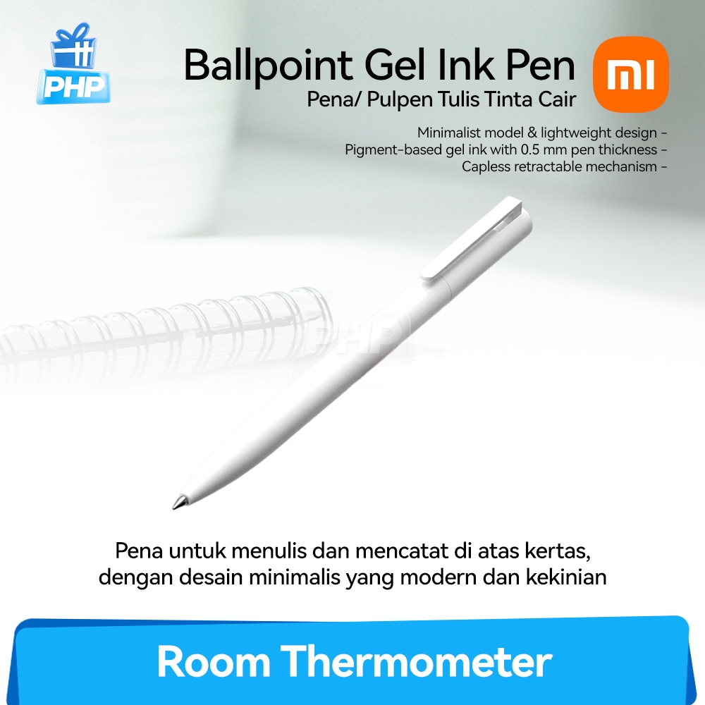 

#PHP Pena Tulis Pulpen Premium Tinta Cair / Ballpoint Gel Ink Pen Xiaomi