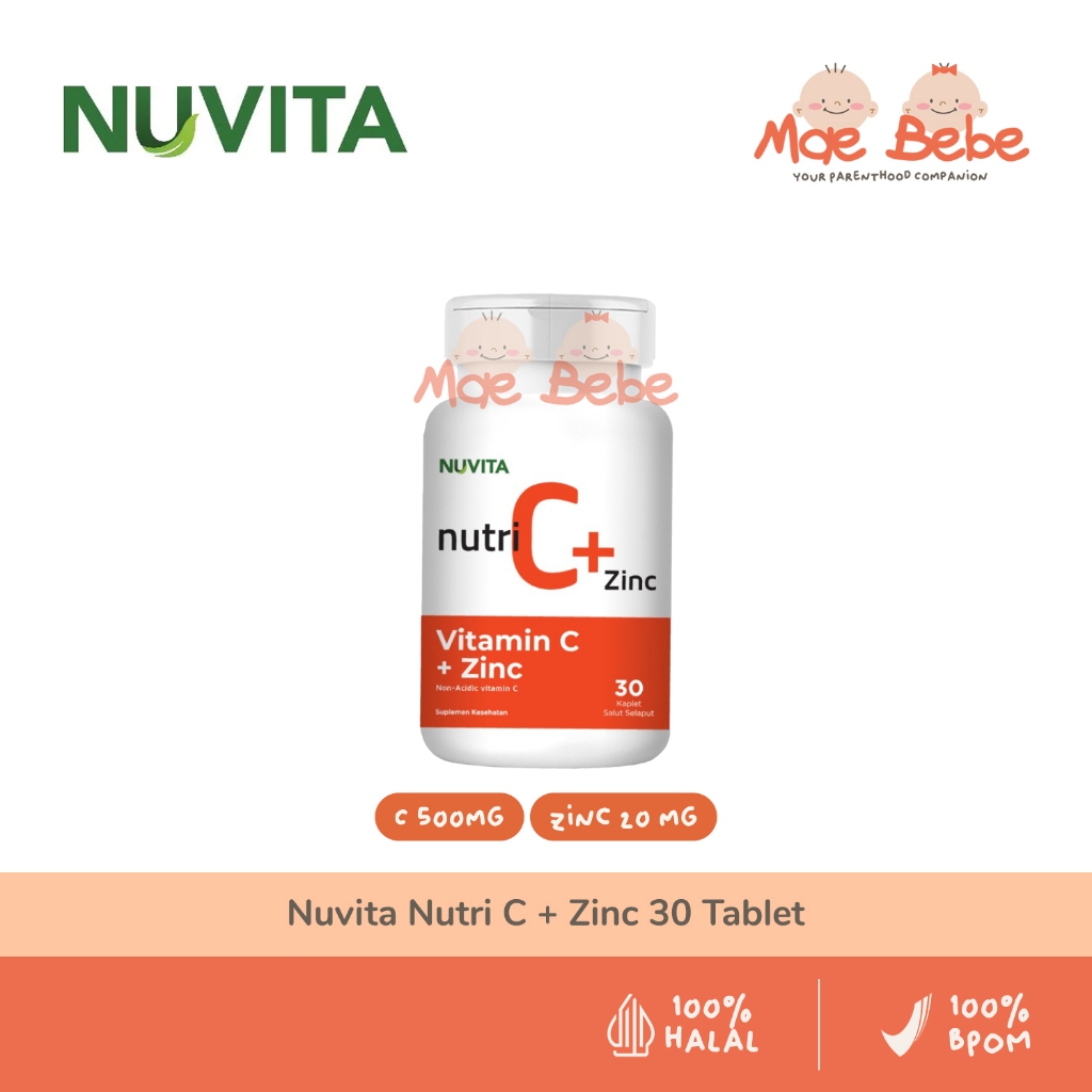 Nuvita Nutri Vitamin C + Zinc Suplemen Kesehatan 30 Tablet