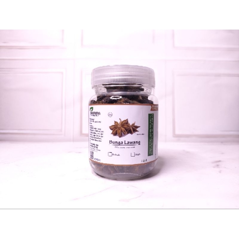 

Bunga Lawang Kering / Pekak / Star Anise Asli 40gr KEMASAN PREMIUM