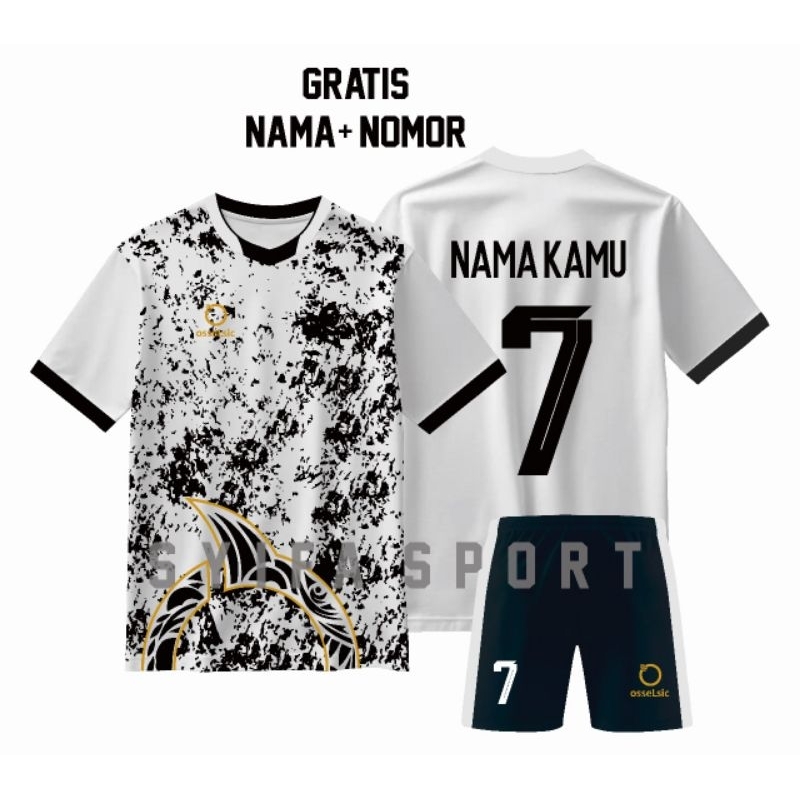 JERSEY FUTSAL BAJU BOLA DEWASA FREE SABLON NAMA NOMOR