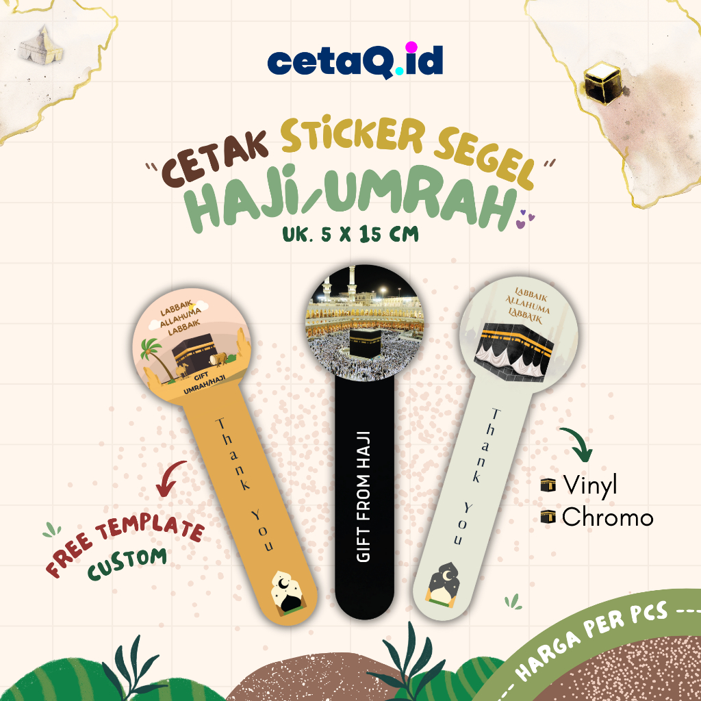 

Cetaq.id Sticker Segel Umroh Gift Custom, Stiker Oleh oleh Haji dan Umroh, Sticker Souvenir Umrah