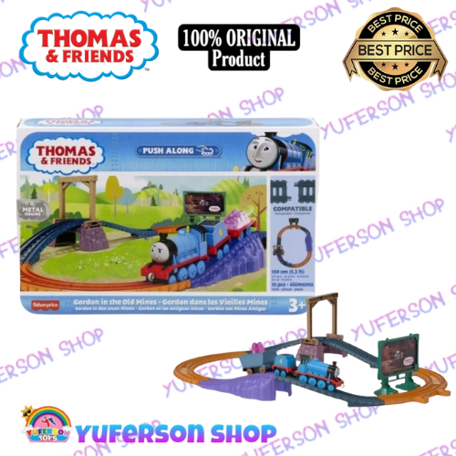 Promo Fisher Price Thomas and Friends Trackmaster Gordon in the Old Mines Push Along Diecast Kereta