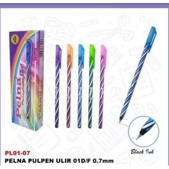 

pena pulpen pelna isi 12 hitam