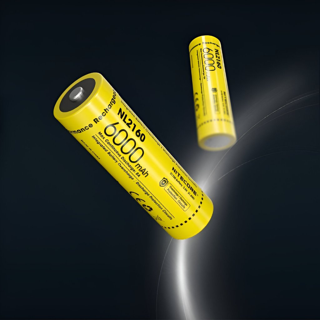 NITECORE Baterai 21700 Rechargeable High Capacity 6000mAh 8A IPX6 - NL2160 | Baterai 21700 NITECORE 