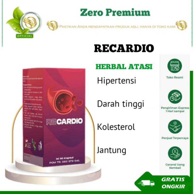 RECARDIO Asli Original Obat Herbal Hipertensi & Serangan Jantung