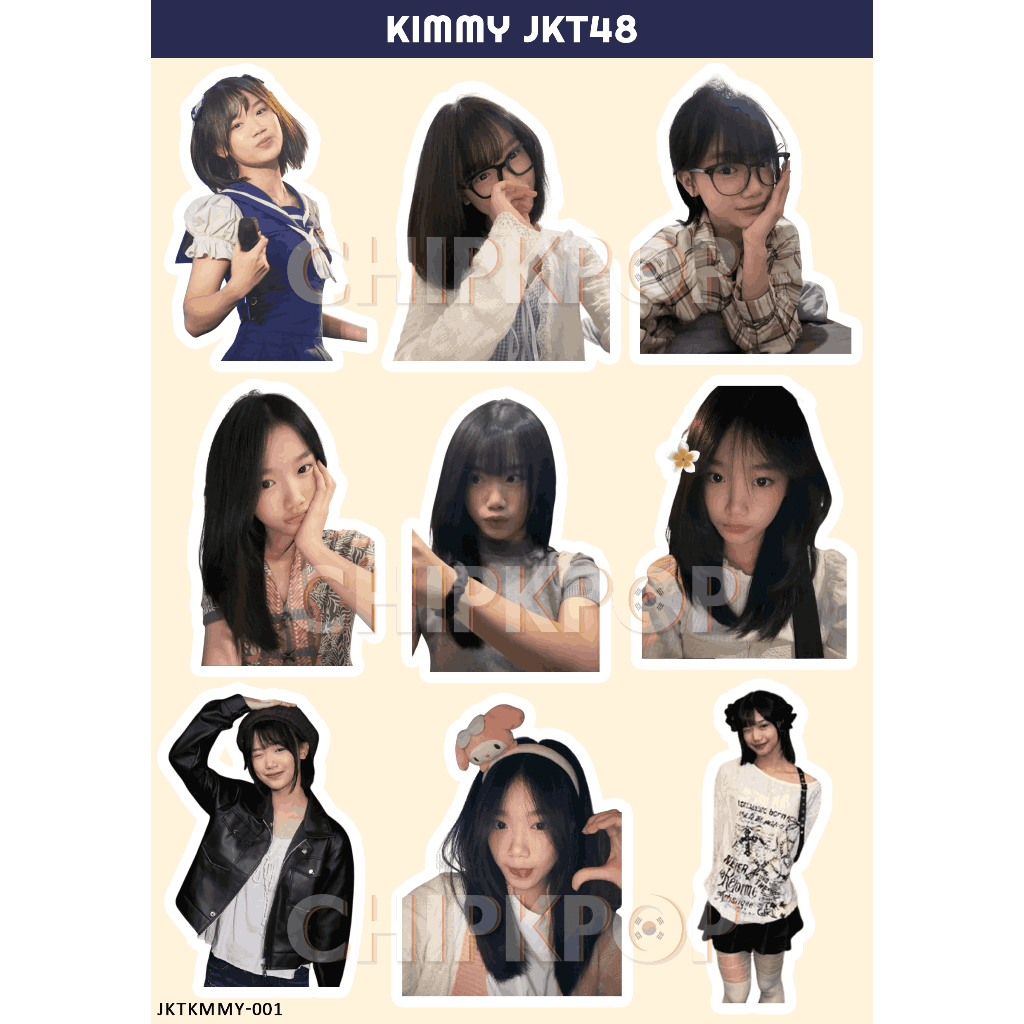 KIMMY JKT 48 I STIKER JKT 48 I JKT 48 NEW ERA I STIKER KIMMY JKT48 I STIKER HOLOGRAM JKT48