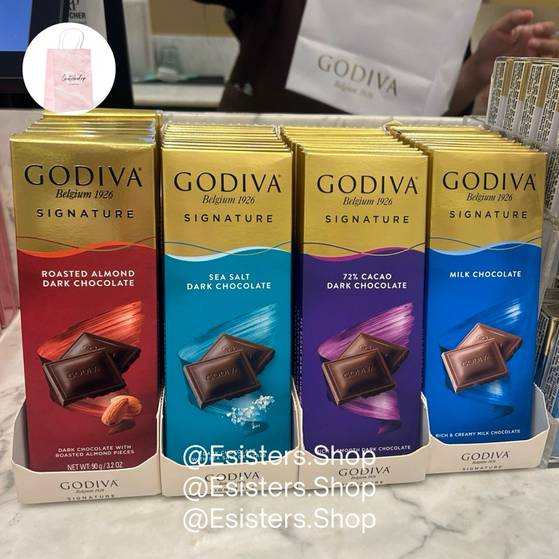 

GODIVA Signature Chocolate Tablet Import / Cokelat Godiva - 90gram