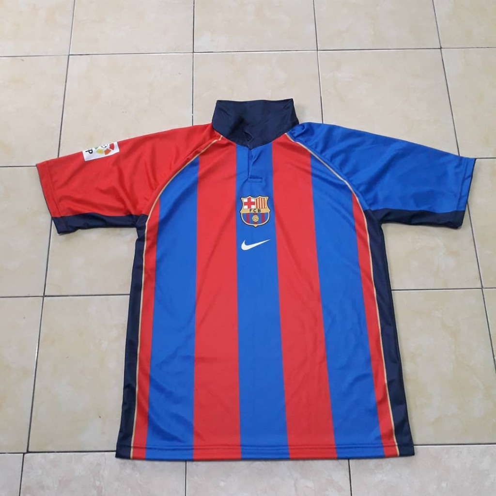 Jersey Bola Retro Barcelona 2001
