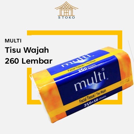 Multi Tisu Wajah 250's / Nice Tisu Wajah 250's / Trendy Tisu 200 lembar