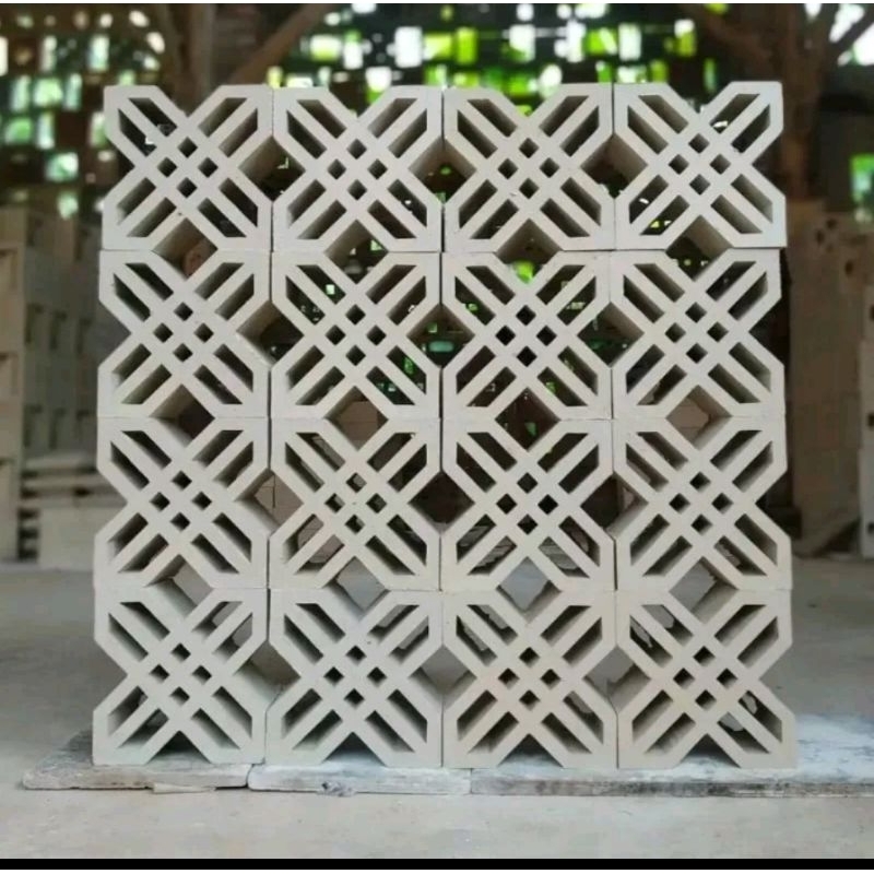 loster beton roster minimalis pagar rumah lubang angin