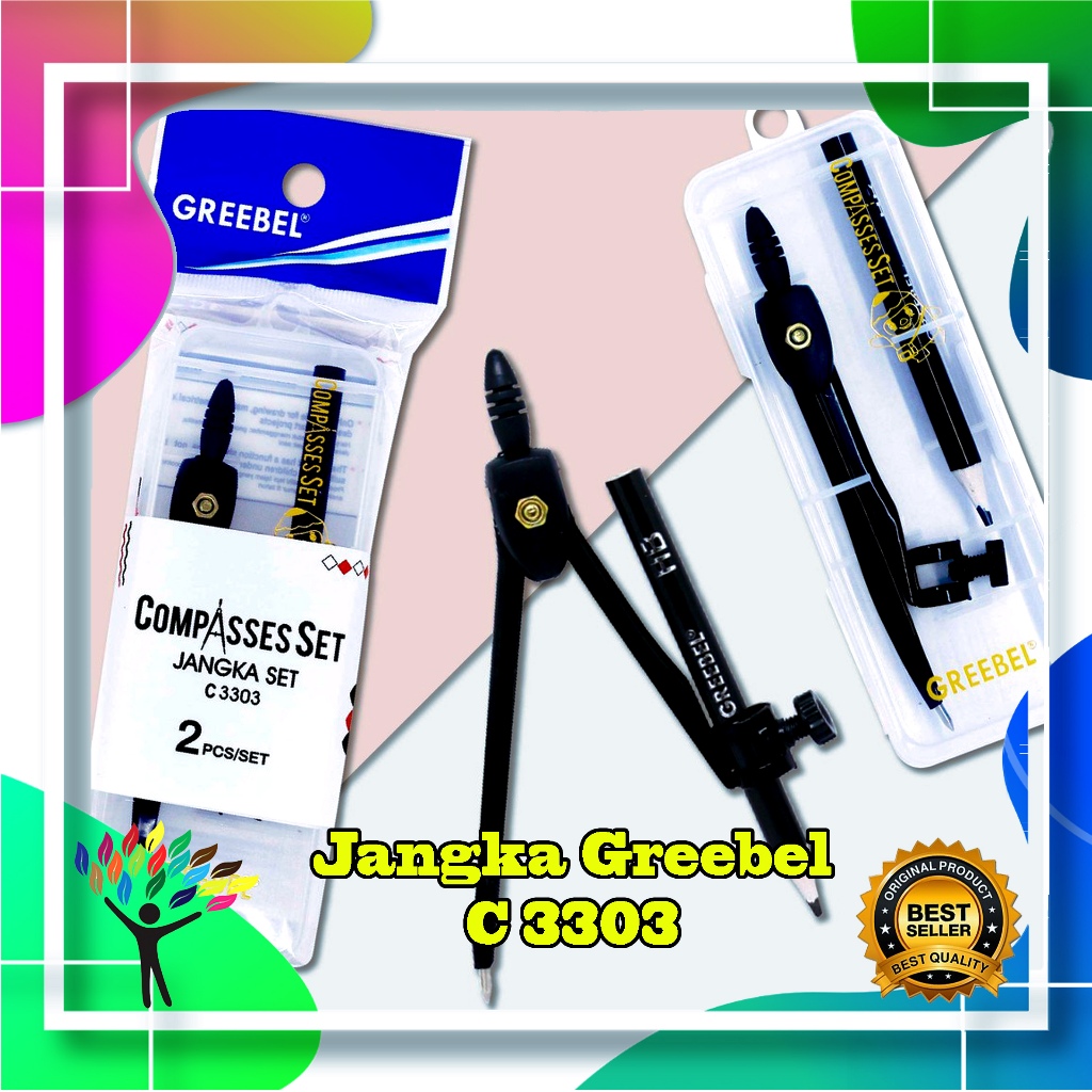 

Greebel Jangka Set Besi Plus Pensil Math Set C - 3303
