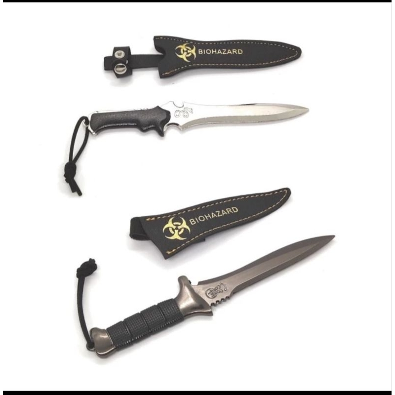 Keychain Pisau Leon Resident Evil 4 Remake pisau Krauser