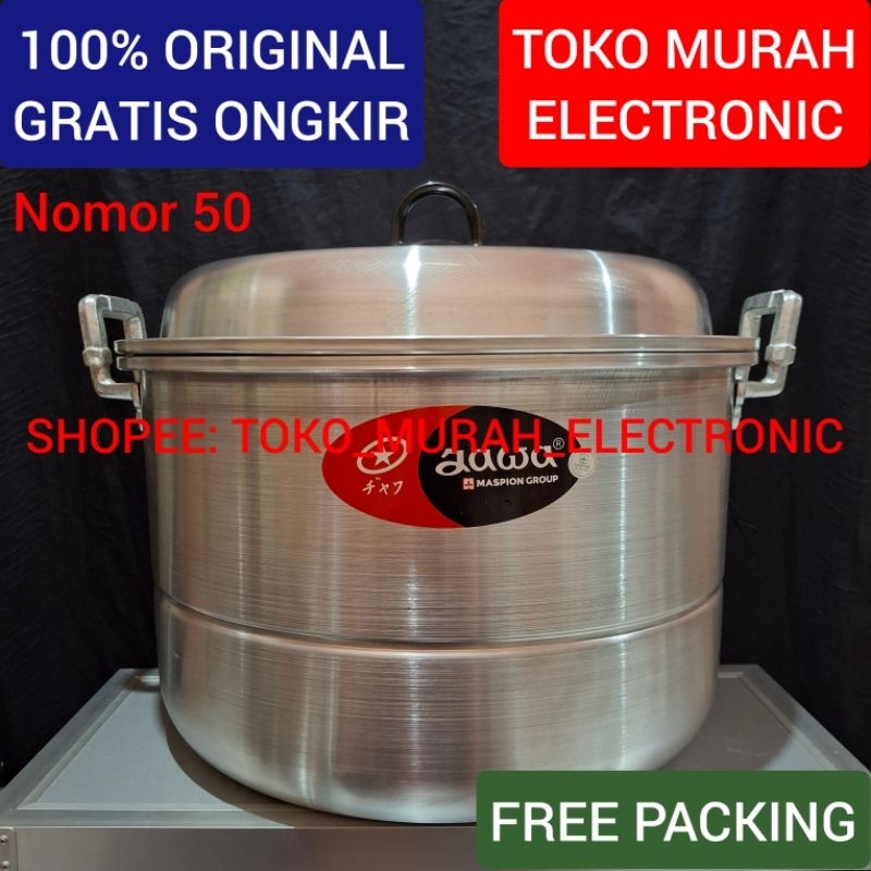 TME - Dandang Jawa 50 Cm Original Panci Kukusan Serbaguna