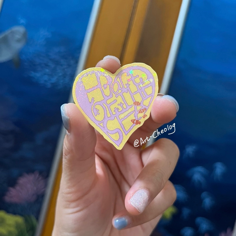 

STICKER/ HEART/ GLITTER/ DEKORASI