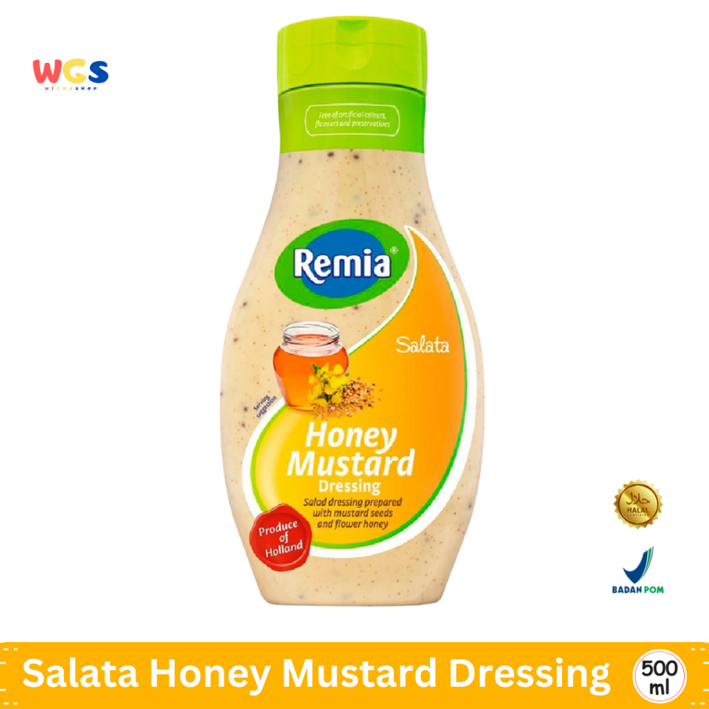 

Remia Salata Honey Mustard Dressing 500ml – Saus Salad Madu & Mustard Creamy untuk Wrap & Sandwich