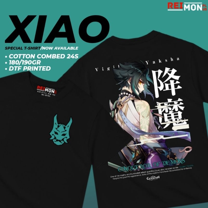 T-Shirt / Kaos Baju Game Adeptus Xiao Genshin Impact