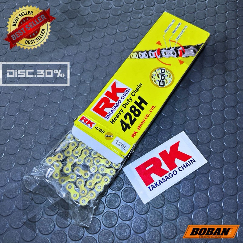 RANTAI RK TAKASAGO GOLD 428 120L CHAIN