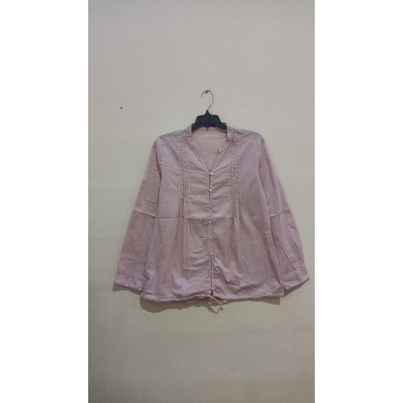 Kemeja Tunik Pink Soft Logo Ori (Obralan Matahari)