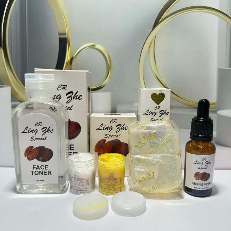 paket 5in1 cream wajah ling shi original