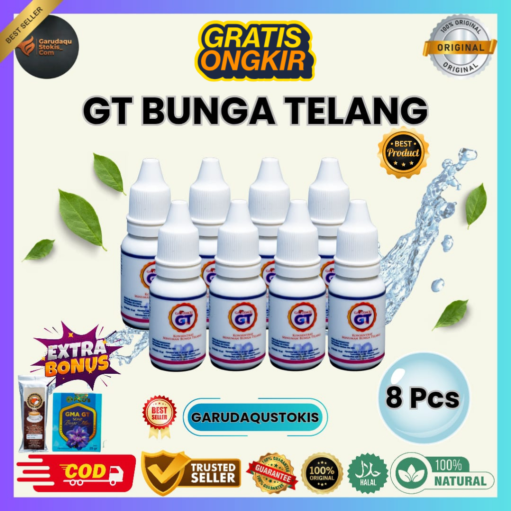

8 BOTOL GT BUNGA TELANG ORIGINAL