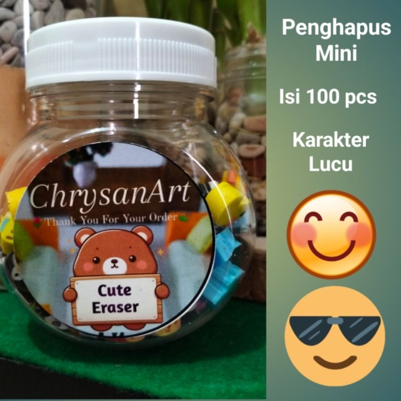 

Penghapus Mini Toples/Penghapus Kecil murah isi 100pcs