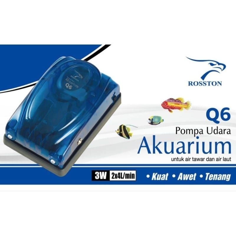 Rosston Q6 Mesin Aerator Gelembung Udara Air Pump Lubang 2