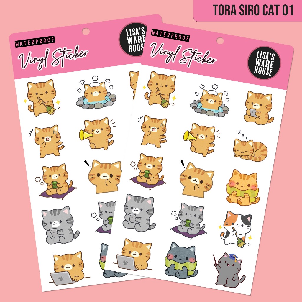 

Sticker Vinyl Tora Siro Cat Volume 01