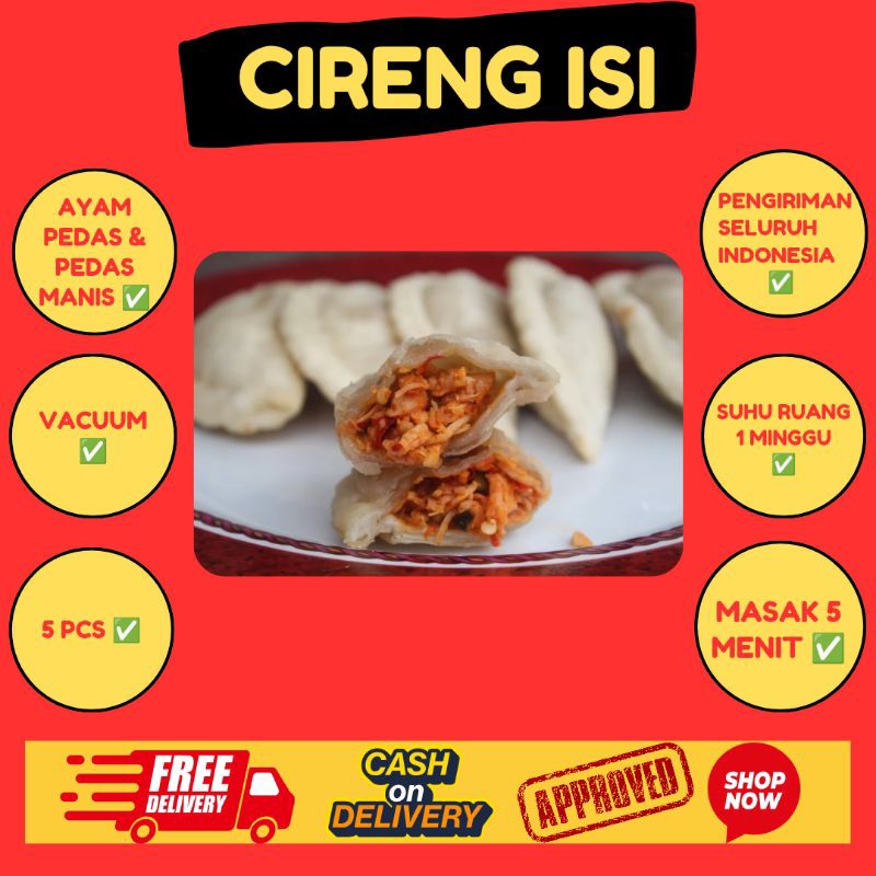 

Cireng Isi Viral! Ayam Pedas & Pedas Manis – Vacuum, Awet, COD