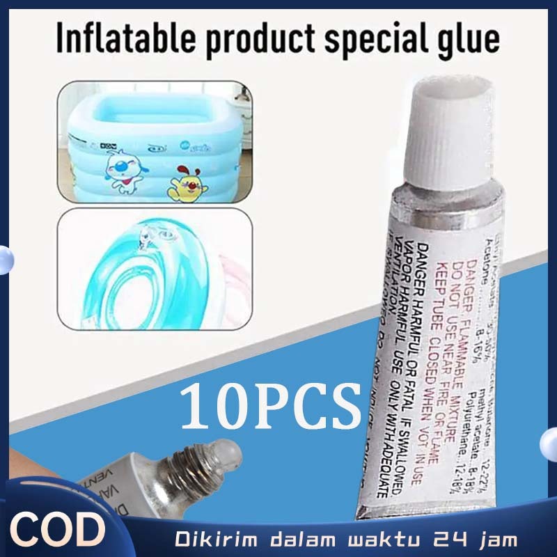10pcs Lem Kolam Lem Balon Kolam Renang Lem Untuk Kolam Renang Plastik Lem Kasur Angin Bocor Intex