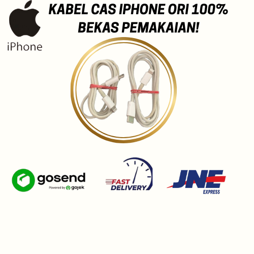 KABEL CAS IPHONE ORI 100%