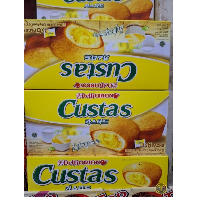 

Kukis lembut dengan isi'an Krim Custard, 1 pak isi 6pcs