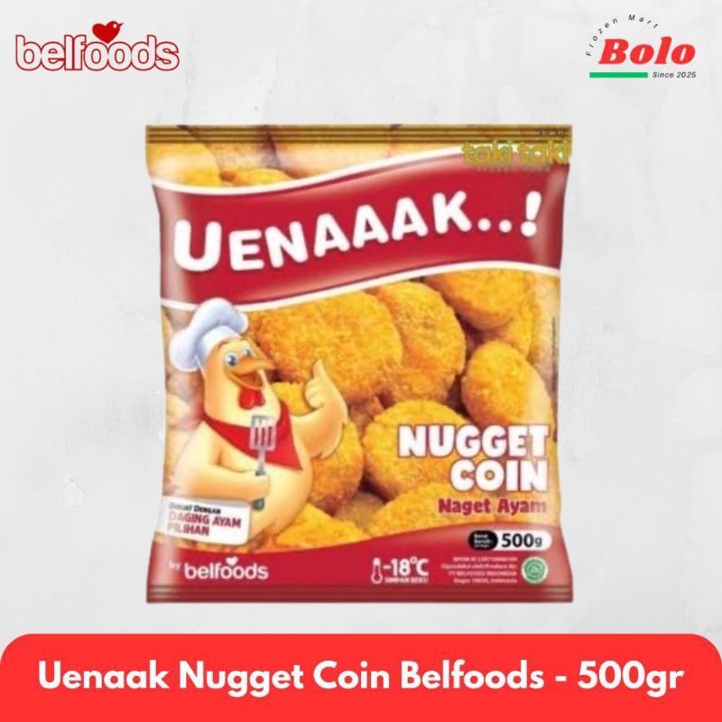 

Uenaaak Belfoods Nugget Ayam bentuk Koin 500gr